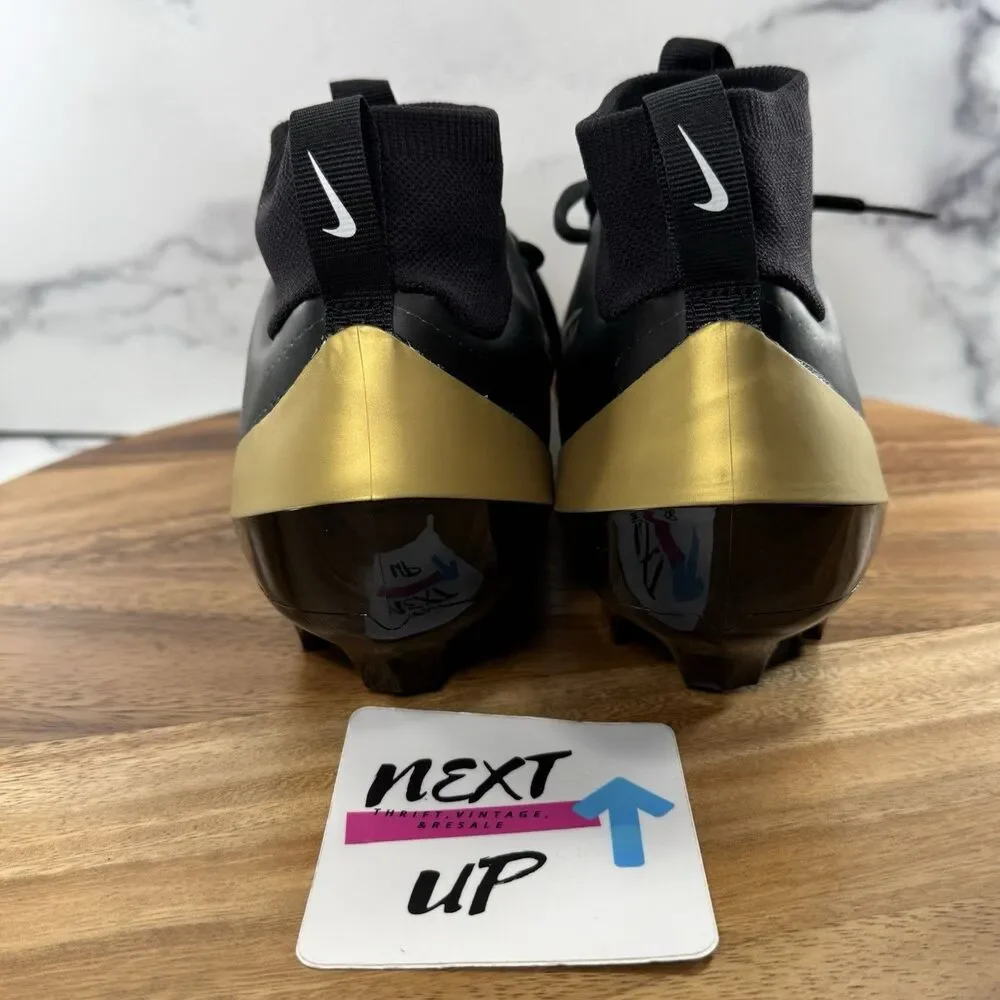Mens 9.5-Nike Air Zoom Vapor Pro 1 Black Gold FB3298-003 nby Football Cleats